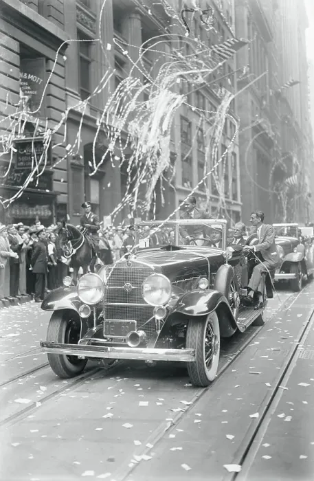 Framed Print : Bobby Jones Greeting Crowd From Automobile Framed Print : Bobby Jones Greeting Crowd From Automobile