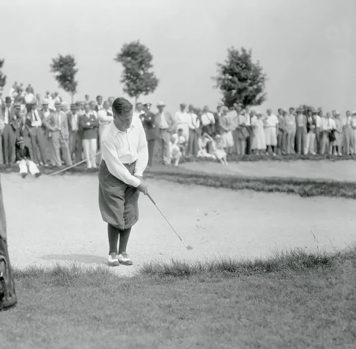 Framed Print : Bobby Jones Hitting Ball Out of a Sand Trap Framed Print : Bobby Jones Hitting Ball Out of a Sand Trap
