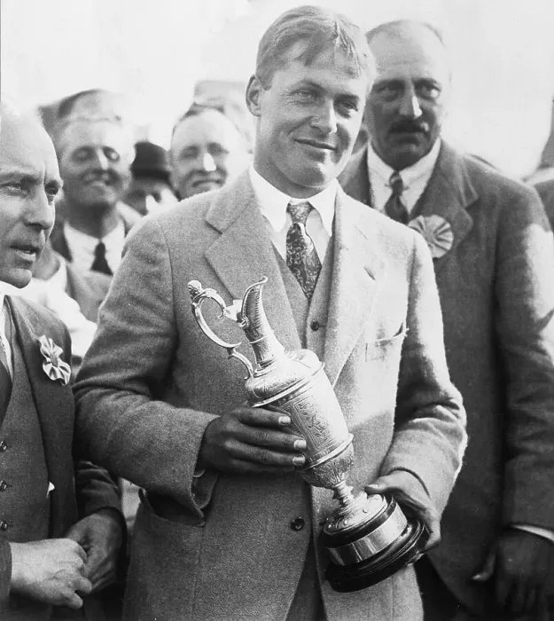 Framed Print : Bobby Jones Holding the Cup Framed Print : Bobby Jones Holding the Cup