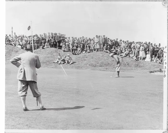 Framed Print : Bobby Jones Putting Framed Print : Bobby Jones Putting