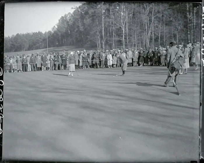 Framed Print : Bobby Jones Putting on Ninth Green Framed Print : Bobby Jones Putting on Ninth Green