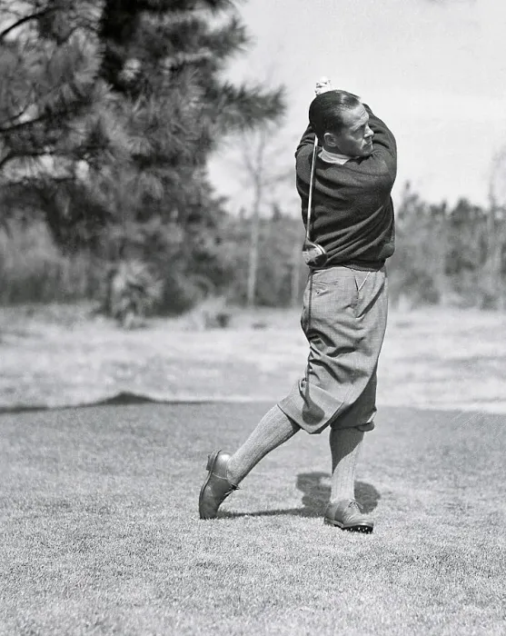 Framed Print : Bobby Jones Swinging His Golf Club Framed Print : Bobby Jones Swinging His Golf Club