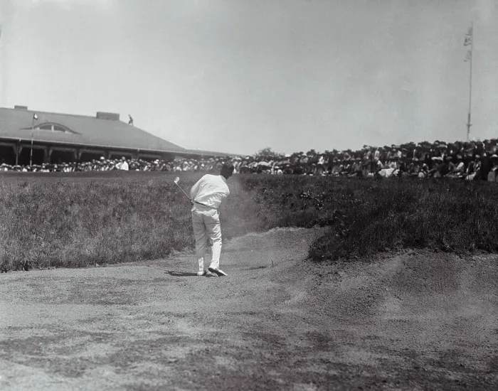 Framed Print : Bobby Jones Swinging Golf Club