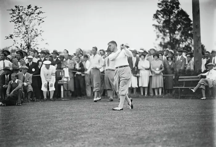 Framed Print : Bobby Jones Taking a Swing Framed Print : Bobby Jones Taking a Swing