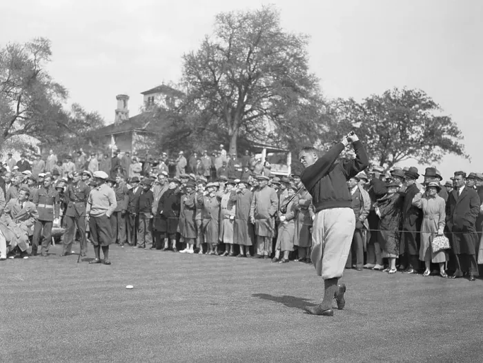 Framed Print : Bobby Jones Teeing Off Framed Print : Bobby Jones Teeing Off