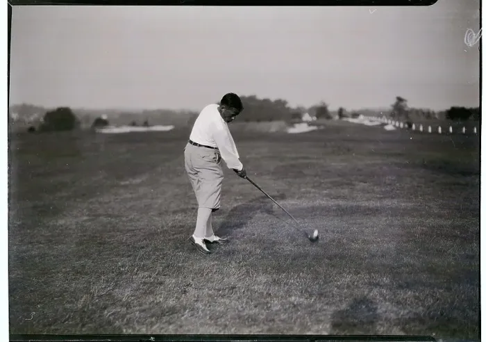 Framed Print : Bobby Jones Teeing Off Framed Print : Bobby Jones Teeing Off