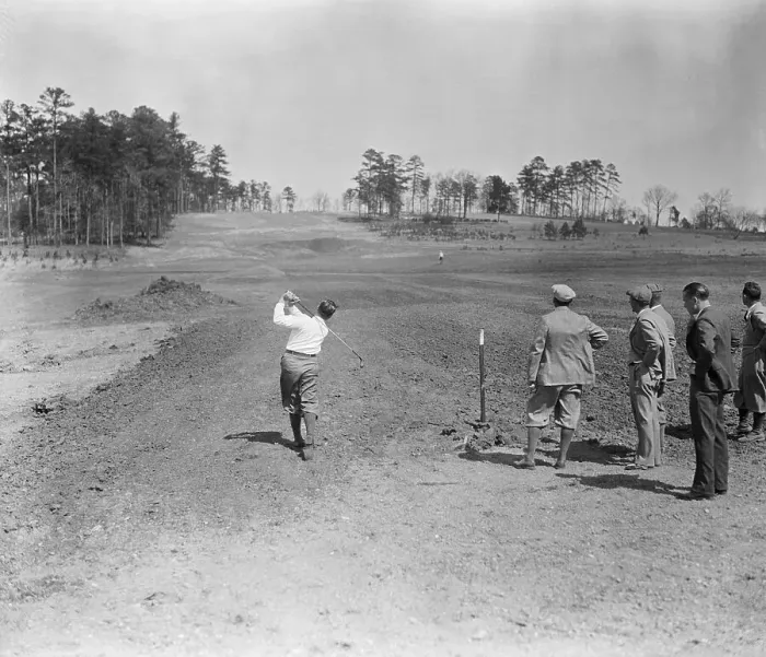 Framed Print : Bobby Jones Testing Augusta National Golf Course Framed Print : Bobby Jones Testing Augusta National Golf Course