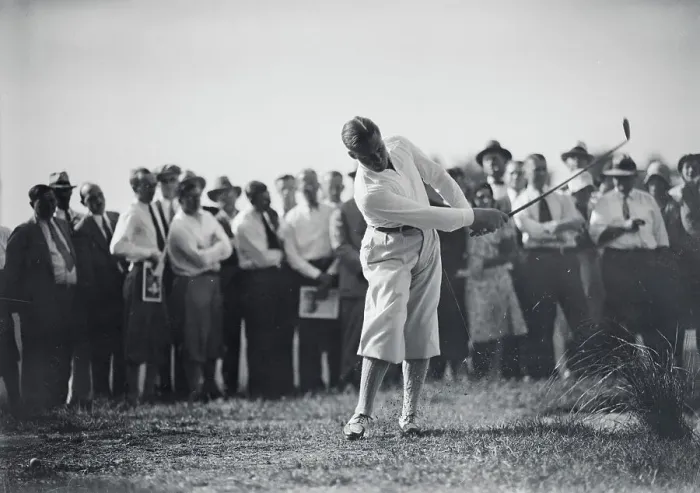 Framed Print : Bobby Jones Using Irons Framed Print : Bobby Jones Using Irons