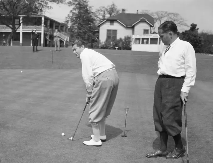 Framed Print : Bobby Jones Watching Lawson Little Putt Framed Print : Bobby Jones Watching Lawson Little Putt