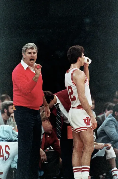 Framed Print : Bobby Knight Making OK sign Framed Print : Bobby Knight Making OK sign