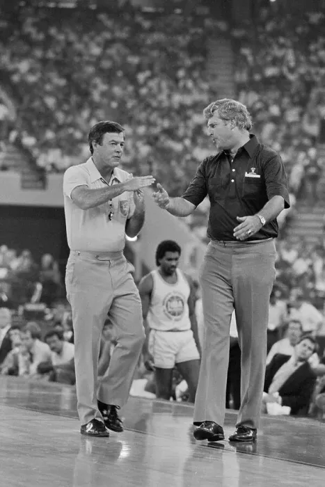 Framed Print : Bobby Knight Watching Game