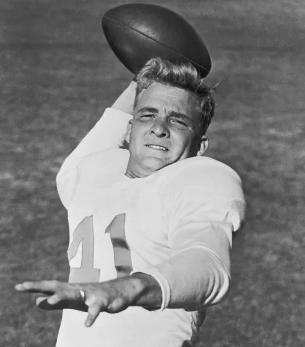 Framed Print : Bobby Lane Throwing a Football Framed Print : Bobby Lane Throwing a Football