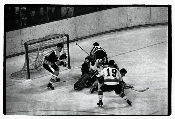 Framed Print : Bobby Orr About to Pounce on Puck in Game Framed Print : Bobby Orr About to Pounce on Puck in Game
