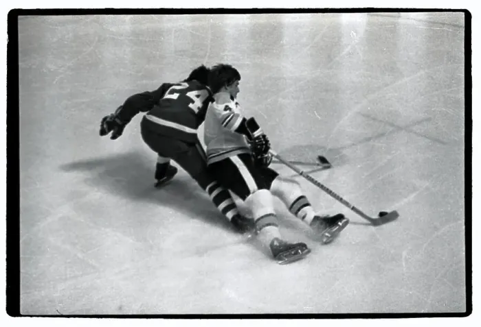 Framed Print : Bobby Orr Skating on Ice With Puck Framed Print : Bobby Orr Skating on Ice With Puck