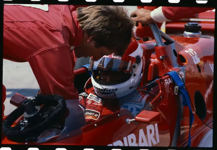 Framed Print : Bobby Rahal in Car for a Pit Stop Framed Print : Bobby Rahal in Car for a Pit Stop