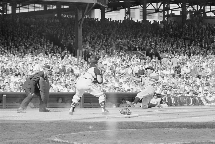 Framed Print : Bobby Richardson Sliding Home