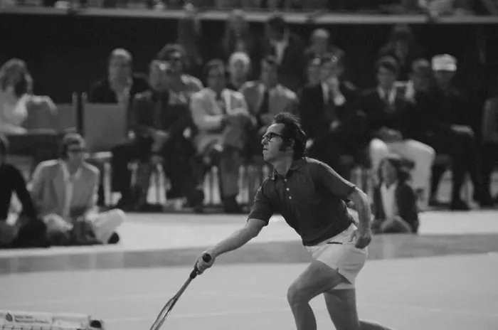 Framed Print : Bobby Riggs Playing Strong Against Billie Jean King Framed Print : Bobby Riggs Playing Strong Against Billie Jean King