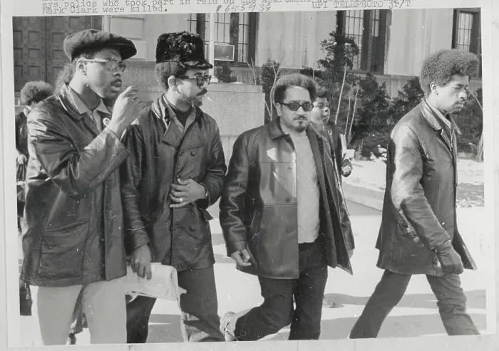 Framed Print : Bobby Rush and Others Leaving Courthouse