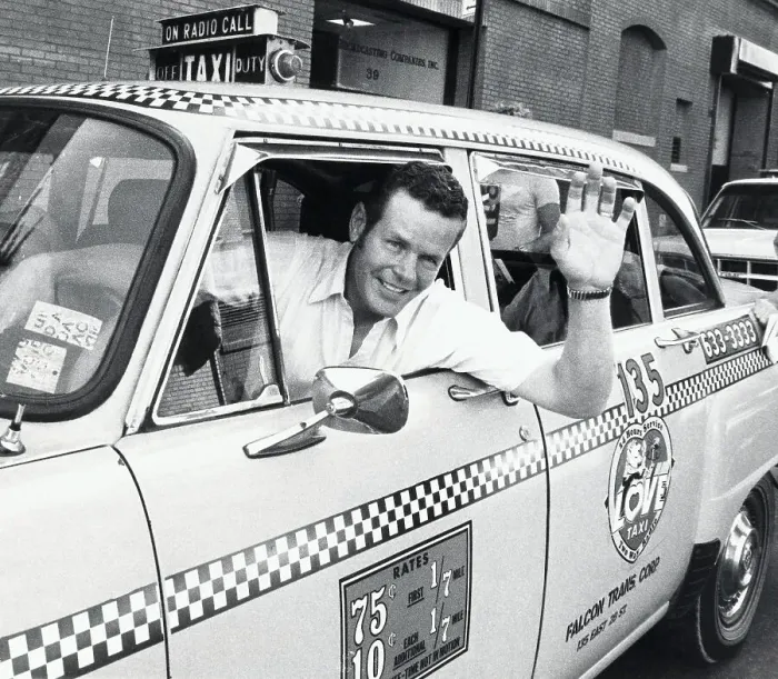 Framed Print : Bobby Unser Driving A Cab Framed Print : Bobby Unser Driving A Cab