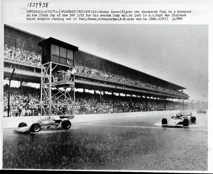 Framed Print : Bobby Unser Winning Indy 500 Framed Print : Bobby Unser Winning Indy 500