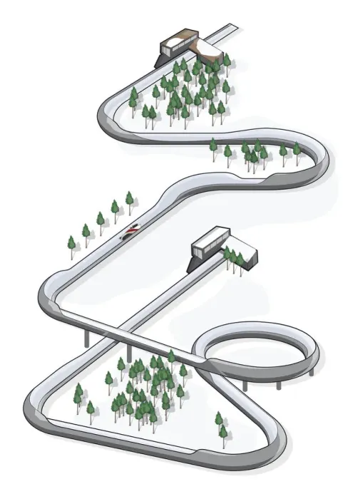 Framed Print : Bobsledding course Framed Print : Bobsledding course