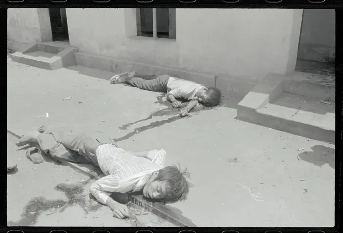 Framed Print : Two Bodies on a Street Framed Print : Two Bodies on a Street