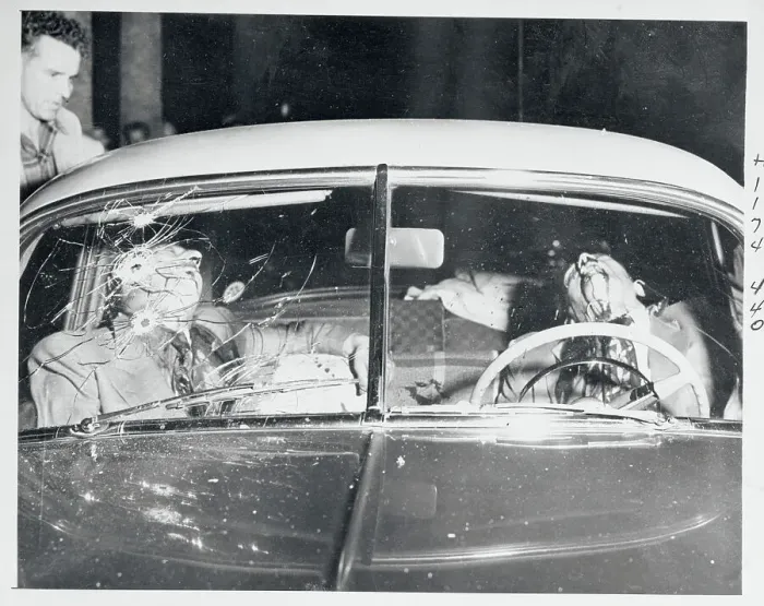 Framed Print : Bodies of Tony Trobino and Tony Brancato Inside a Car Framed Print : Bodies of Tony Trobino and Tony Brancato Inside a Car