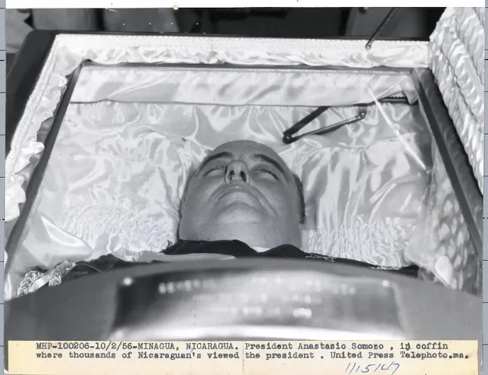 Framed Print : Body of Anastasio Somoza Lying in State Framed Print : Body of Anastasio Somoza Lying in State