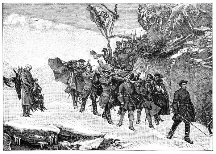 Framed Print : The body of Charles XII is carried to Sweden