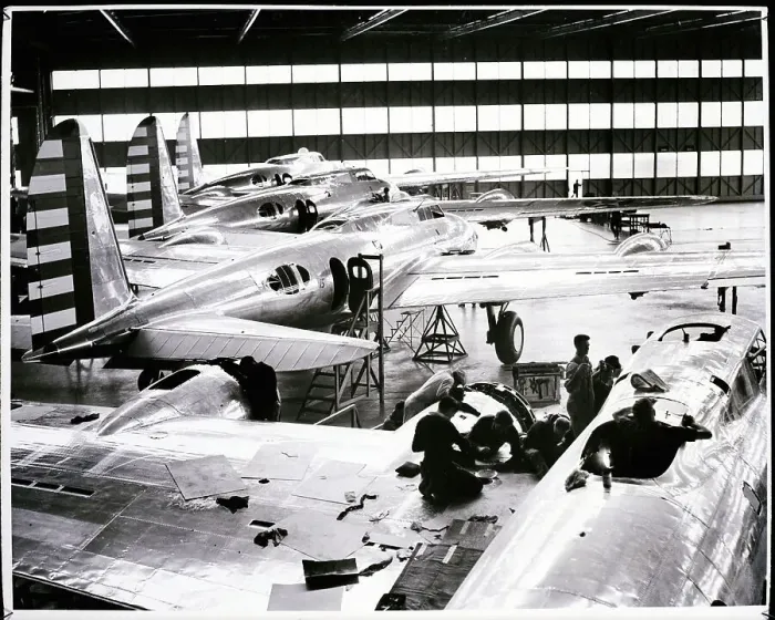 Framed Print : Boeing B-17 Flying Fortress Assembly Line Framed Print : Boeing B-17 Flying Fortress Assembly Line