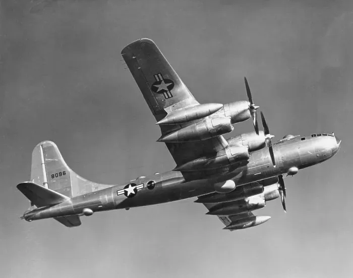 Framed Print : Boeing B-50D Superfortress in Air Framed Print : Boeing B-50D Superfortress in Air