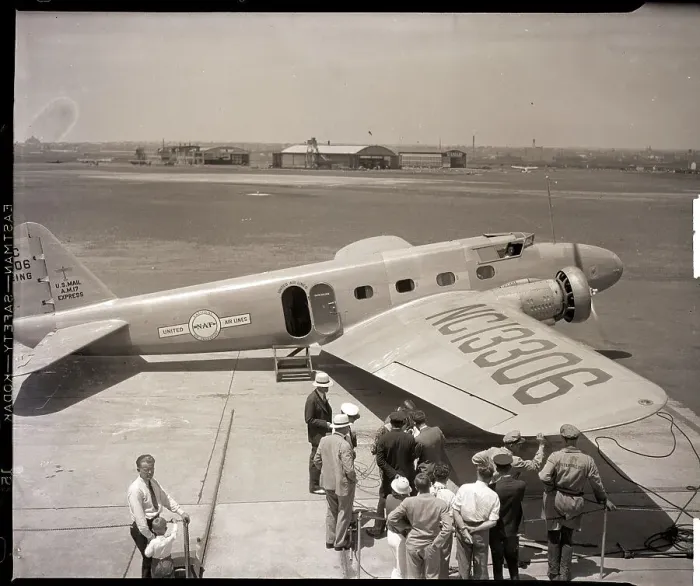 Framed Print : Boeing Monoplane at Municipal Airport Framed Print : Boeing Monoplane at Municipal Airport