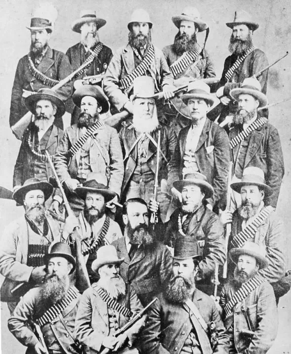 Framed Print : Boer Commandos Posing Together Framed Print : Boer Commandos Posing Together