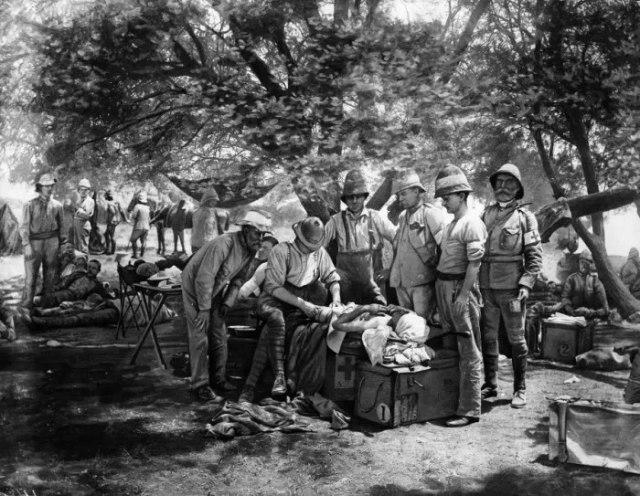 Framed Print : Boer War. Major Fords field Hospital in Paordelerg Framed Print : Boer War. Major Fords field Hospital in Paordelerg