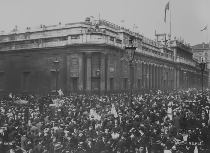 Framed Print : Boer War Crowds Framed Print : Boer War Crowds
