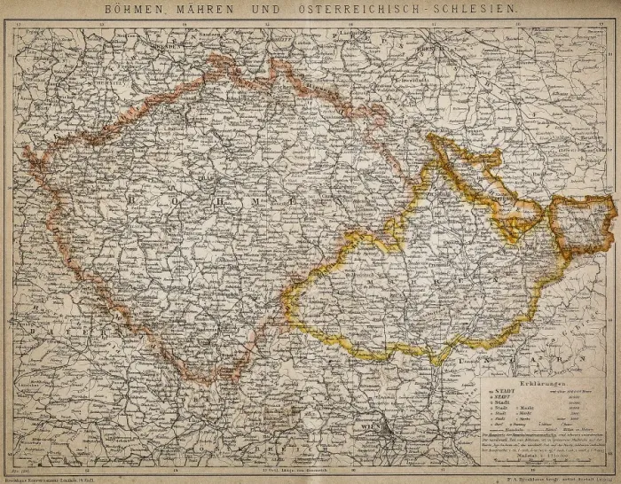 Framed Print : Bohemia, Moravia and Austro - Silesia Framed Print : Bohemia, Moravia and Austro - Silesia