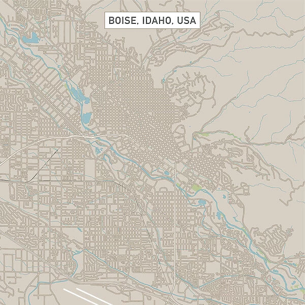Boise Idaho US City Street Map