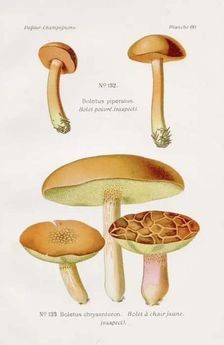 Framed Print : Boletus mushrooms 1891 Framed Print : Boletus mushrooms 1891