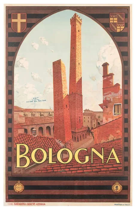 Framed Print : Bologna Travel Poster Framed Print : Bologna Travel Poster