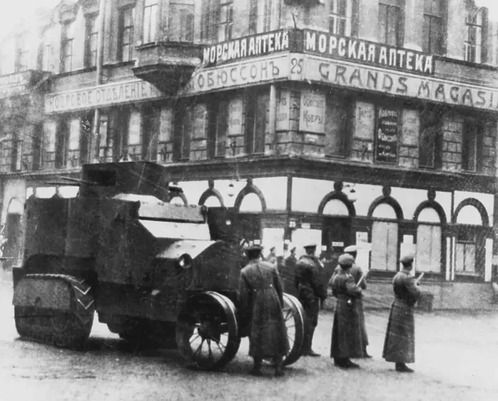Framed Print : Bolshevik Troops Guarding Street Framed Print : Bolshevik Troops Guarding Street