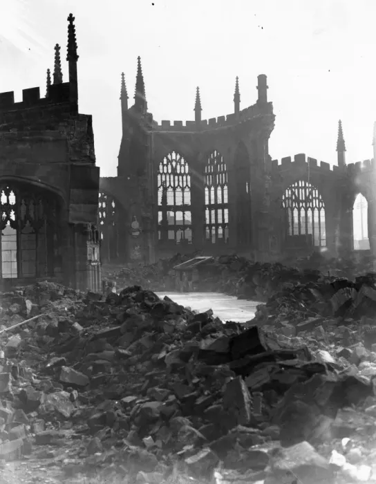 Framed Print : Bomb Damage Framed Print : Bomb Damage