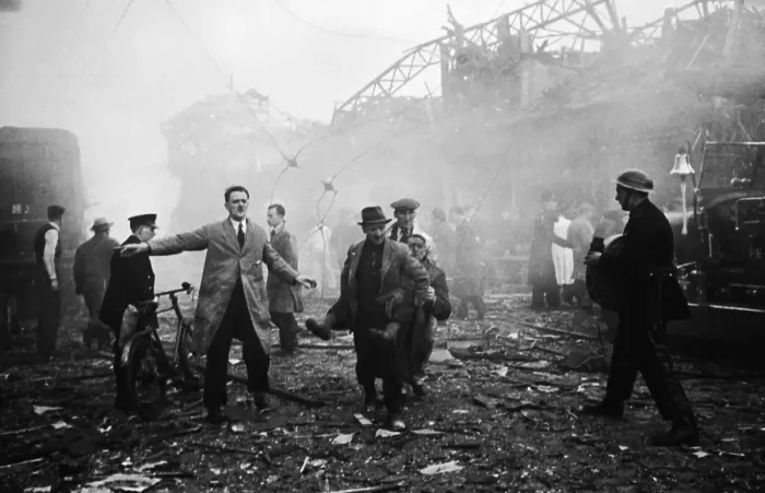 Framed Print : Bomb Damage Framed Print : Bomb Damage