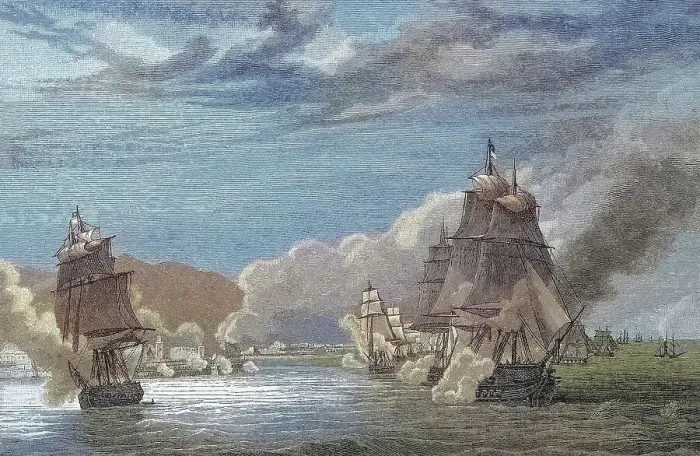 Framed Print : The Bombardment of Algiers by the French Fleet on 3 July 1830, Algeria, digital improved reproduction of an original 19th century print Framed Print : The Bombardment of Algiers by the French Fleet on 3 July 1830, Algeria, digital improved reproduction of an original 19th century print