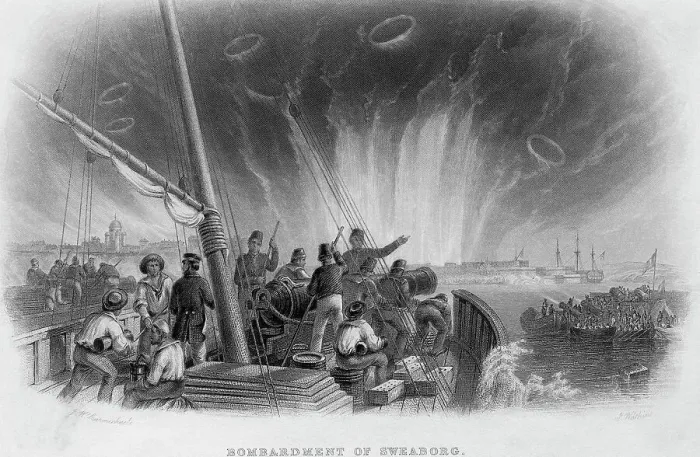 Framed Print : Bombardment Of Sweaborg Framed Print : Bombardment Of Sweaborg