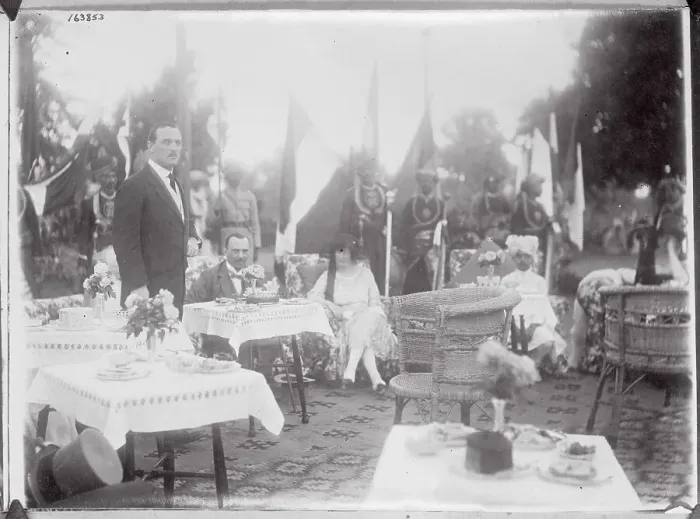 Framed Print : Bombay Governor and Wife Visiting India Royalty Framed Print : Bombay Governor and Wife Visiting India Royalty