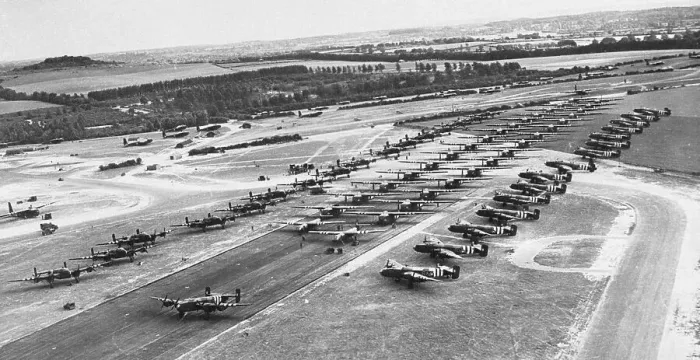 Framed Print : Bombers at Airfield Framed Print : Bombers at Airfield