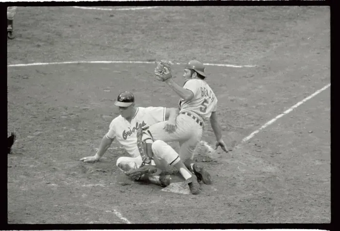 Framed Print : Boog Powell Scoring Run Framed Print : Boog Powell Scoring Run