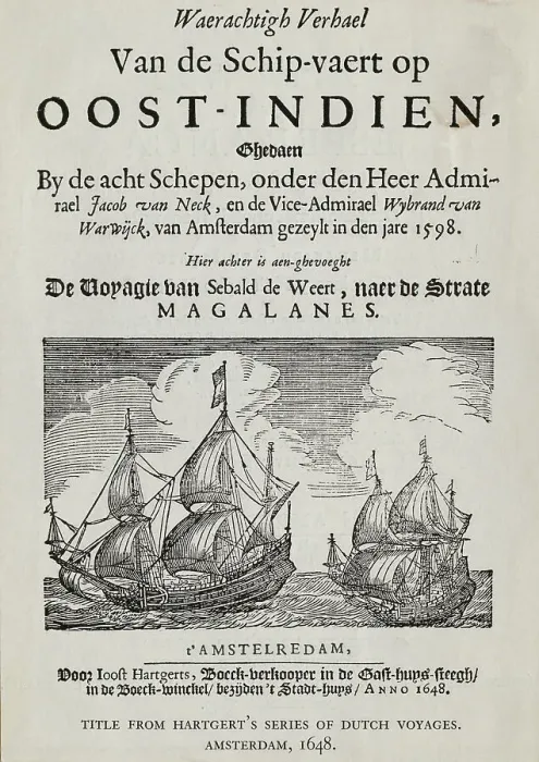 Framed Print : Book Cover on Dutch Voyages Framed Print : Book Cover on Dutch Voyages