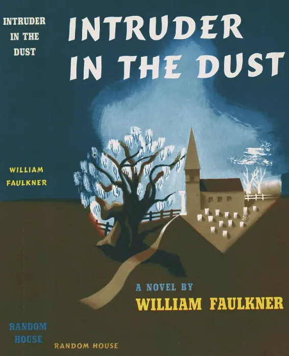 Framed Print : Book Jacket for Intruder in the Dust by William Faulkner Framed Print : Book Jacket for Intruder in the Dust by William Faulkner