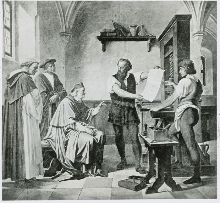 Framed Print : Book Printing Being Demonstrated Framed Print : Book Printing Being Demonstrated